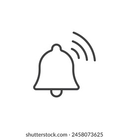 Notification Bell Icon Set. Alert Bell Vector Symbol.