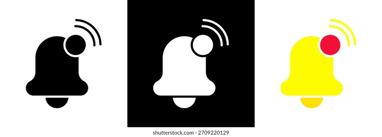 Ilustración vectorial de glifo del conjunto de iconos de Bell