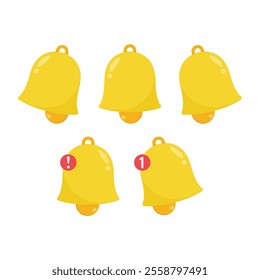 Notification Bell Icon Set Vector Design.