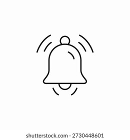 notification bell icon sign vector