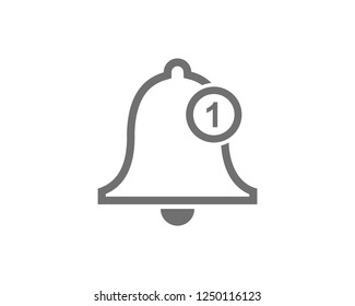 notification bell icon symbol vector 