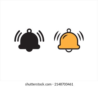 Notification bell icon symbol vector