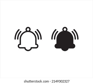 Notification bell icon symbol vector