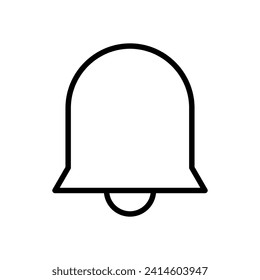 notification bell icon symbol vector template