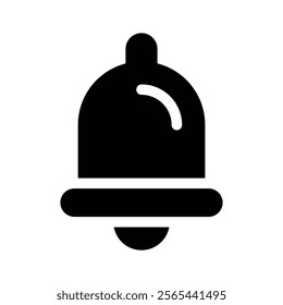 A notification bell icon, symbolizing alerts, updates, or messages