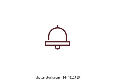 Notification bell icon in trendy flat style isolated on white background.Notification symbol. Vector illustration