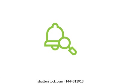 Notification bell icon in trendy flat style isolated on white background.Notification symbol. Vector illustration