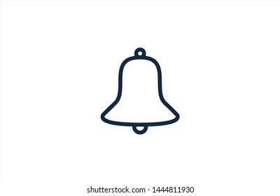 Notification bell icon in trendy flat style isolated on white background.Notification symbol. Vector illustration