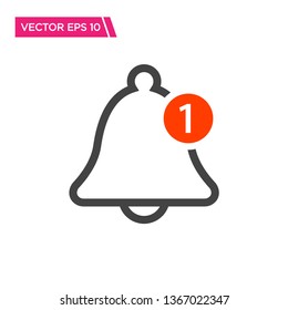 Notification Bell Icon Vector