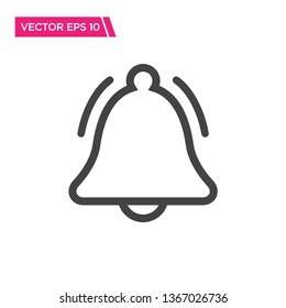 Notification Bell Icon Vector, Alarm