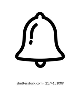 notification bell icon vector illustration logo template for many purpose. Isolated on white background.