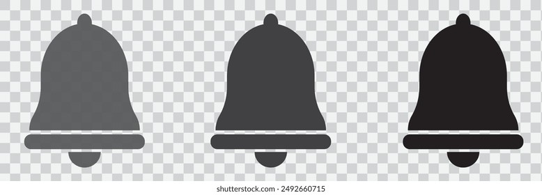  notification bell icon vector. Linear style sign for mobile concept and web design. notification bell symbol illustration.