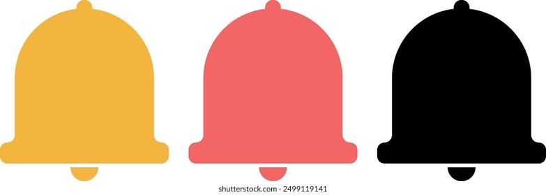 Notification bell icon vector. Linear style sign for mobile concept and web design. Pixel Vector Graphics