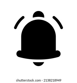 Icono de la campana de notificación Ilustración de diseño del vector