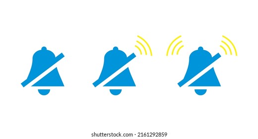 notification bell icon. Vibrating alert bell to remind schedule. reminder alarm. sound mode. ringtone. o'clock . incoming messages. silent mode icon