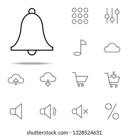 notification bell icon. Web icons universal set for web and mobile