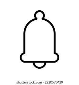 Notification bell icon for your website, logo, app, UI, product print. Notification bell concept flat Silhouette vector illustration icon