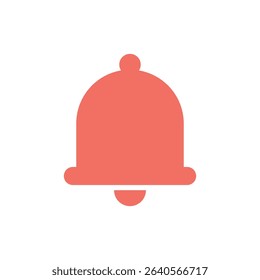 Notification bell. Iconic illustration. White background.