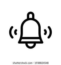 Notification bell icons vector illustration. Notification bell icon. Alarm symbol. Incoming inbox message. Ringing bells. Alarm clock and smartphone application alert. New message symbol flat style