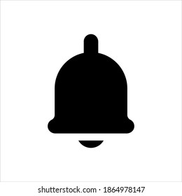 notification bell illustration glyphs style user interface icon vector design, this vector is suitable for icons, logos, illustrations, stickers, books, covers, .etc