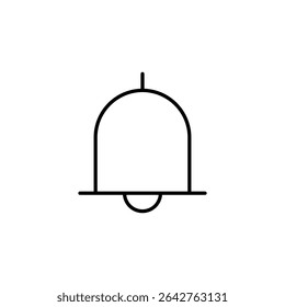 notification bell interface icon vector