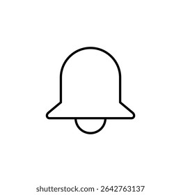 notification bell interface icon vector