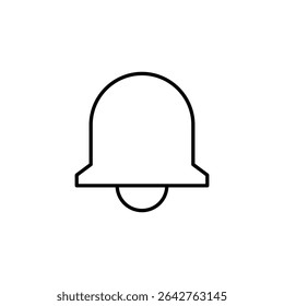 notification bell interface icon vector