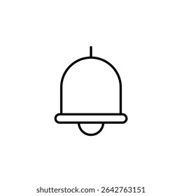 notification bell interface icon vector