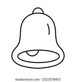 Notification Bell Line Editable Stroke Icons. Cyber Security Technology, Phishing, Hacking, Cyber Crime, Security, Trojan, Device Protection, Privacy Vector Illustration.