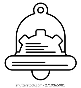 Symbol für Benachrichtigungsglocken-Symbol für Warnungs-Erinnerungsaktualisierung
