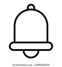 Notification bell Line Icon Design For Personal And Commercial Use