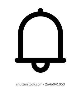 Bewerkbare notificatiebellijn-pictogram