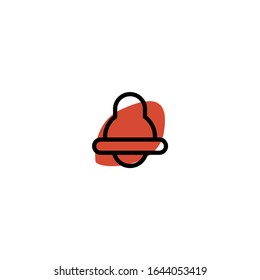 Campana de notificación.Conjunto de iconos varios. Color de ilustración único. Vector editable.