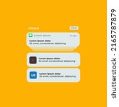 Notification Boxes Template for Iphone. Smartphone Message Interface. Vector illustration. Android. Smartphone. IMessages. We Chat. Line. Whatsapp. Samsung Galaxy. Netflix and Facebook Notif.