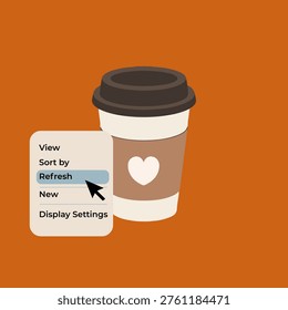 Notification Boxes Template for Iphone. Smartphone Message Interface. Vector illustration. Android. Smartphone. IMessages. We Chat. Line. Whatsapp. Samsung Galaxy. Facebook. TikTok. People update operation system with coffee. Restart project with new vision or rework the strategy. Renew business goals and direction. Reload new system updates. Vector design