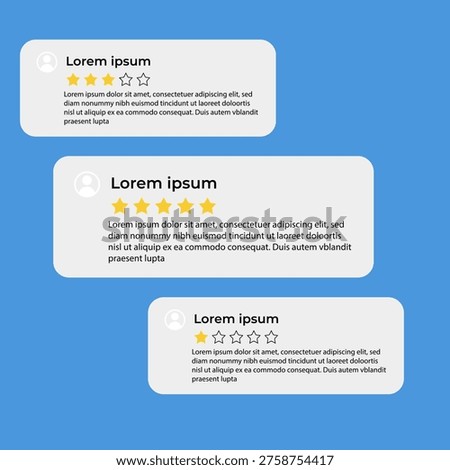 Notification Boxes Template for Iphone. Smartphone Message Interface. Vector illustration. Android. Smartphone. IMessages. We Chat. Line. Whatsapp. Samsung Galaxy. Facebook. TikTok. Customer review testimonials with bubble chat design