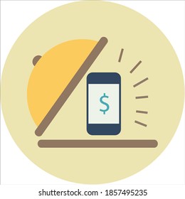 Diseño de iluminación plana de llamadas de notificación