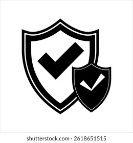 Iconos de línea plana de color de marca de verificación de notificación 