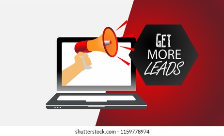 Notification concept illustration. Sound message in laptop computer. Sms or email unread. Flat vector illustration
