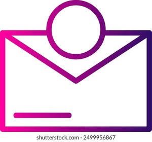 Notification Dot Line Gradient Vector Icon Design