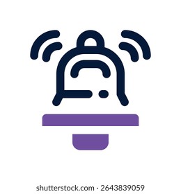 ícone duotônico de notificação. Ícone vetorial moderno e elegante para sites, aplicativos móveis, materiais de marketing e design corporativo. Totalmente dimensionável e pronto para uso.