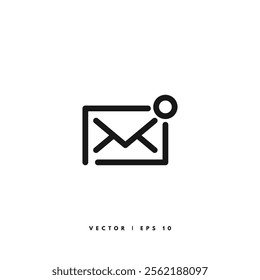 Notification Email Icon. Editable Stroke