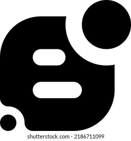 Notification Glyph style icon vector design and illustration template