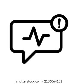 notification icon. activity sign. vector illustration