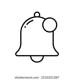 El icono de notificación es una campana y un punto
