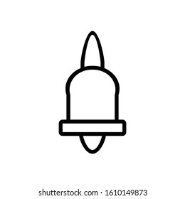 Notification icon. Bell symbol. Logo design element