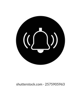 Notification icon, bell icon, Vector