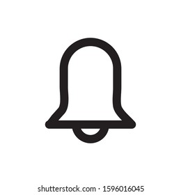 Notification icon or bell vector symbol 