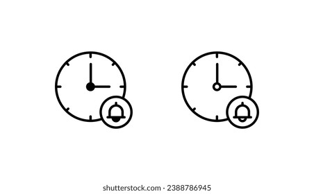 Diseño de icono de notificación con ilustración de fondo blanco
