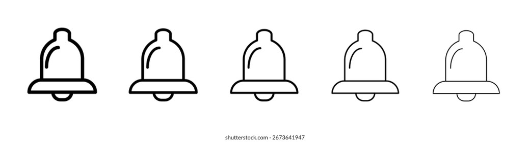 Benachrichtigungssymbol, flache Illustration, Logo